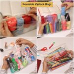 Embroiderymaterial Complete Crochet Kit Set for Beginners – DIY Crochet Making Kit with Wool, Crochet Needles, Stitch Markers & Tools – Perfect Crochet Kit for Kids and Adults (Set of 12) - Image 5