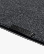 DailyObjects Premium Vegan Leather Mini Desk Mat Organiser | Anti-Skid | Anti-Slip | 63 * 28 cm | Reversible Desk Spread Turf Desk/Laptop Mat for Work from Home/Office/Gaming | Turf Felt - Black - Image 6