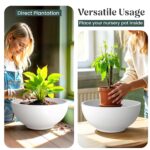 YUCCABE ITALIA FOXB KTR 18 INCH Pots for Plants Highly Durable Polymers Lightweight Indoor Outdoor Flower Pot Gamla Tree Planter Container Planters for Living Room, Balcony, Garden, Office - Image 3