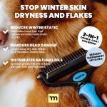 MalsiPree Pet Grooming Brush for Dogs/Cats,2 in 1 Deshedding Tool & Undercoat Rake Dematting Comb for Mats,Reduces Shedding by Up to 95%,Great for Short to Long Hair Small Large Breeds - Image 2