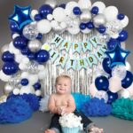 Party Propz Birthday Decoration Kit for Boys - Pack of 62, Blue Birthday Decoration Kit with Confetti Balloons, Bday Decorations for Husband, Blue Balloons for Bday Decorations for Boys - Image 8