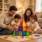 Magnetic Tiles Building Blocks Set for Kids, 33 Pieces | Strong Magnetic Construction Toy with Idea Book | STEM Educational Learning Toy | Creative Building Blocks | Non-Toxic ABS | Ages 3+ - Image 2