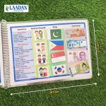 Laadan Flags, Culture & Currencies Busy Binder | Busy Book for Kids Ages 3-6 | Geography Learning Toy | Montessori Method | Educational Travel Toy, Toddler Quiet Book, Early Learning Educational Gift - Image 3