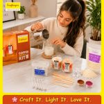 Craftinger DIY Candle Making Kit - Complete Set With 400Gm SOYA Wax, Gel Wax, Jars, Wicks, Pigments, And Labels For Adults & Beginners,Multicolor - Image 4