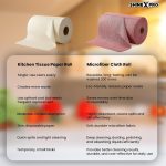 ShineXPro Microfiber Cleaning Cloth Roll, 20Pcs, 4000 Times Washable - 10X Cheaper Than Paper Kitchen Towel Roll - Ultra Absorbent Lint Free Microfiber Cleaning Cloth for Kitchen - Tearable, Reusable - Image 4