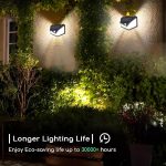 Solar Motion Sensor LED Bright White Light Outdoor for Home Wall Room Balcony Garage Backyard Garden with 100 LEDs (Pack of 1) - Image 7