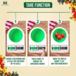 Btag SF-400 Digital Kitchen Weighing Scale | 10Kg x 1g Precision | 1 year (6+6 months) warranty | Food Scale with LCD Display for Cooking, Baking, Meal Prep & Healthy Diet | (White) - Image 4
