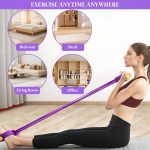 4 Tube Pedal Resistance Band for Exercise, Fitness Pull Rope Tummy Trimmer for Home Workout, Yoga & Strength Training Equipment for Men and Women – Elastic Sit Up Bar Body Toner - Image 6