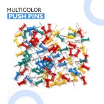YAJNAS® 100 Pieces Transparent Multicolor Push Pins/Thumb/Tracks Pins & Gem Pins for Notice Boards, Soft Boards, Bulletin Boards, Display Boards—Ideal for Office, Home, School, Shop, Craft Work - Image 6