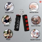 Boldfit Hand Grip Strengthener with Foam Handle, Hand Gripper for Men & Women for Gym Workout Hand Exercise Equipment to Use in Home for Forearm Exercise, Finger Exercise Power Gripper Red Blue -2pcs - Image 6