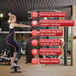 Mini Stair Stepper for Exercise with Resistance Bands | Hydraulic Steppers for Home Workout | Cardio Fitness Equipment for Weight Loss, Legs, Arms & Core Training | with LCD Monitor (Red) - Image 7