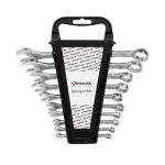 SPARTAN 10-Piece Combination Spanner Set | Carbon Steel Wrenches 6mm–19mm | Open & Ring End Design | Chrome-Plated Rust-Resistant Tools for Home Maintenance & DIY Repair Use