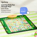 Lifelong Smart Learning Playchart Playmat for Kids 2+ Years, Quiz & Spelling Modes, English Hindi Picture Words, Music, Touch Activated Educational Mat, Alphabet Numbers Animals Birds - Image 5