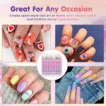 12 Color Nail Art Pen Set with 0.5mm Fine Tip – Waterproof Quick Dry DIY Nail Polish Pens for Nail Painting & Manicure Art - Image 8