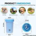 Foodie Puppies Foot Washing Cup, Pet Paw Cleaner Portable Dog Paw Washer with Soft Silicone Bristles for Quickly Cleaning Pets Muddy Feet - Color May Vary (Paw Cleaner - Large) - Image 2