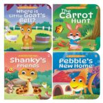 Story Books for Kids - Baby Animal Stories (Set of 4 Books) (Illustrated) - Board Book - Bedtime Stories - Age 2+ Years - Read Aloud to Infants, Toddlers