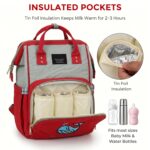 Diaper Bag Backpack for Mothers | Waterproof Baby Travel & Maternity Bag | Insulated Bottle Pockets | Hidden Mobile Pocket | Large Capacity Multi-Compartment Baby Care Backpack - Image 7
