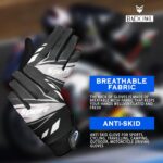 BADOWL Full Finger Bike Riding Gloves for Men & Women, Touchscreen Compatible Motorcycle Gloves for Bike Riding, Durable and Breathable Outdoor Sports Gloves, Nylon, Grey - Image 7