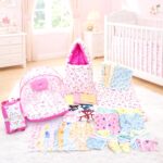 Infantbond 56 in 1 Baby Products All New Born Combo|Baby Essentials|Hospital Kit|Maternity Essentials|Infant Essentials|Baby Shower|Complete Daily Items Combo(0-6 Months) (Pink Moon) 1 count
