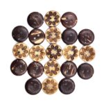 Coconut Shell Buttons 2 Hole Sewing Buttons for Fashion/Replacement/Decorative/Costume's/Jackets/Kurtis and Also Used DIY Art and Craft item (716-Coconut Shell leaf 24pcs) - Image 4