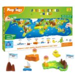 Imagimake Mapology Kit – Political & Physical Map of India & World, Map Puzzle - Educational Toy For Boys & Girls, Made in India, Learning Kit, Best Gift for ages 5+ Years - Image 2