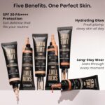 INSIGHT Skin Tint 5-in-1 Serum Foundation (30g) | SPF 20 PA++++ | Lightweight, Hydrating & Brightening with Niacinamide & Rice Water | Primer, Moisturizer & Sunscreen in One | For All Skin Types - Shade: Chai & Chill - Image 8