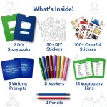 Skillmatics Storybook Art Kit - Create Adventure Stories, DIY Craft & Writing Kit with 300+ Stickers, Scrapbooking & Journal Activity, Gifts for Kids Ages 5, 6, 7, 8, 9, 10 | Create Adventure Stories, Scrapbooking & Journal Activity, Screen-Free Fun, Gifts for Kids Ages 5–10 - Image 2