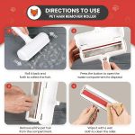 Wooflix Lint Remover for Clothes | Pet Hair Remover Roller for Dog & Cat Hair | Reusable Lint Remover Roller for or Sofa, Carpet, Bed & Clothes | Carpet Cleaning Brush for Home | No Refills Required - Image 8