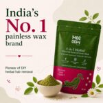 4 in 1 Herbal Bikini Wax Powder Instant Bikini Line Hair Removal Made For Sensitive Skin Painless Bikini Wax Powder No Heat No Strips 20 Times Bikini Wax Pack Best For Private Area 80g (Bikini Wax) - Image 2