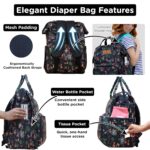 Motherly Patented Diaper Bag Backpack for Moms | Waterproof Baby Travel & Maternity Bag |Spacious Nappy Bag with Multiple Compartments, Insulated Bottle Pockets & Warranty (VivaLuxe Series) - Image 5