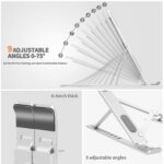 Foldable Tabletop Laptop Stand Holder with Adjustable Height Compatible for 7-17 inches Laptops - Image 3