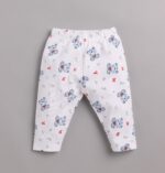 Baby GO Baby Boys & Girls Cotton Pajama Pants Pack of 3 | Soft Breathable Elastic Waist Printed Lounge Pants for Newborn Infants | Comfortable Nightwear Bottom Set - Image 4