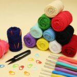 Embroiderymaterial Complete Crochet Kit Set for Beginners – DIY Crochet Making Kit with Wool, Crochet Needles, Stitch Markers & Tools – Perfect Crochet Kit for Kids and Adults (Set of 12) - Image 6