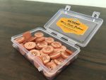 Zeniso® Men's Pants Simple Four Hole Buttons Pack of 4 Dozens, Total 48 Pieces for Sewing, Knitting, Dress Making, Decorations, Art and Craft, Size 15 mm, Colour:Dark Salmon, Packed in Plastic Box - Image 2