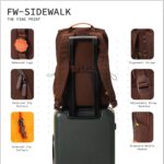 Sidewalk Backpack for College & Daily Carry | Fits 15.6 Inch Laptop | 21L Water-Resistant Aerology Fabric Daypack with Luggage Strap - Image 7