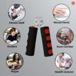 Boldfit Hand Grip Strengthener with Foam Handle, Hand Gripper for Men & Women for Gym Workout Hand Exercise Equipment to Use in Home for Forearm Exercise, Finger Exercise Power Gripper Red-Black - Image 7