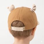 Toddler Baby Baseball Cap - Cute 3D Bear Ears Sun Hat for Boys & Girls - Soft Cotton Adjustable Infant Summer Cap (Size 3 Month to 2 Year) - Image 3