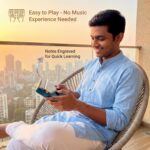 17-Key Kalimba Thumb Piano with Engraved Notes – Solid Wood Musical Instrument for Beginners & Adults – Blue – Easy to Learn, Portable, Ideal Gift for Music Lovers - Image 4