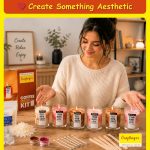 Craftinger DIY Candle Making Kit - Complete Set With 400Gm SOYA Wax, Gel Wax, Jars, Wicks, Pigments, And Labels For Adults & Beginners,Multicolor - Image 5