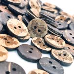 Coconut Shell Buttons 2 Hole Sewing Buttons for Fashion/Replacement/Decorative/Costume's/Jackets/Kurtis and Also Used DIY Art and Craft item (718-Coconut Shell butterfly 24pcs) - Image 2