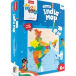 Play & Learn Funskool India Map, Jigsaw Puzzle Game for Kids, 104 Pieces, Educational, Learning & Development, Fun Activity Toy for Childrens, Gift Set for Kid, Age 6+ Years