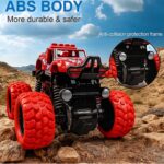 GRAPHENE 4WD Friction Powered Monster Truck Toy Push & Go Off-Road Car for Kids Amazing 360° Stunts All-Terrain Grip Vibrant Colors for Boys Girls Birthday Christmas Fun Play - Image 7