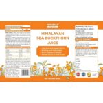 Nutrabud Organics Himalayan Sea Buckthorn Berry Juice - 500 ml - Natural Source of Vitamin C, Omega 3 6 7 9, Antioxidants For Immunity, Skin Glow & Gut Health - 50 Glasses (500ml (Pack of 1)) - Image 2