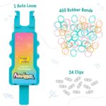 Imagimake Rainbow Loom Glow in the Dark Kit | Bracelet Making kit with 450+ Bands & Clips | Auto Loom Tool |DIY Art & Craft Kit |Travel Toys | Creative Gift for Girls Age 7+ - Image 2