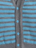 SMAZZ 3-Piece Baby Woolen Winter Set | Soft Knitted V-Neck Sweater, Cap & Socks | Cozy Full Sleeve Cardigan Outfit for Newborn Boys & Girls (0–12 Months) - Image 6
