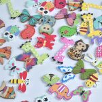 Cartoon Buttons Wooden Animal Button, 50 Pcs Mixed Color Craft Button, Animal Shaped Sewing Buttons for DIY Handmade Arts Knitting Decoration - Image 4