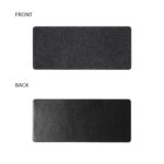 DailyObjects Premium Vegan Leather Mini Desk Mat Organiser | Anti-Skid | Anti-Slip | 63 * 28 cm | Reversible Desk Spread Turf Desk/Laptop Mat for Work from Home/Office/Gaming | Turf Felt - Black - Image 4