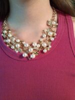 YouBella Gifts Stylish Latest Traditional Gold Plated Pearl Choker Jwell Necklace Jewellery Set with Earrings for Girls and Women - Image 3