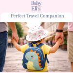 Baby Eli Premium Cotton Summer Bucket Hat – Breathable Wide Brim Sun Cap for Infants & Toddlers (6-24 Months), Soft Sun Protection Beach Hat for Boys & Girls White - Image 4