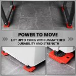 Furniture Lifter/Shifter Tool - 4 Pcs 3.9"x3.15" Slides Kit, Move Roller Tools Max Up for 150KG/331LBS, 360 Degree Rotatable Pads, Easily Redesign and Rearrange (Pack of 1) - Image 2
